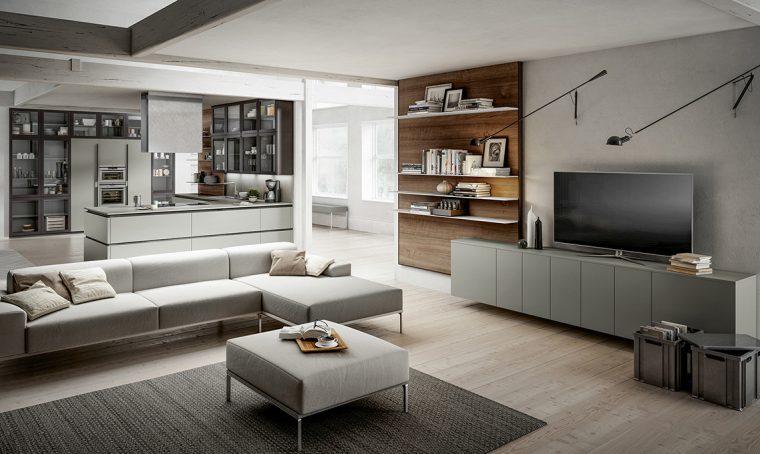 Cucina a vista? Scegli mobili uguali anche per il soggiorno