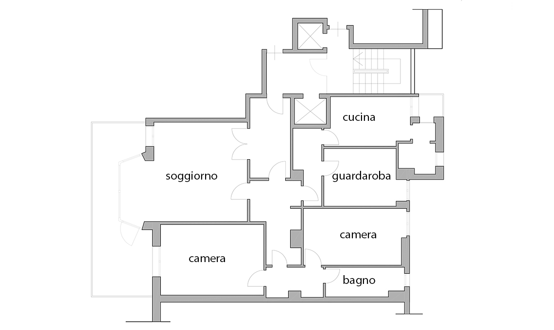 ristrutturazione di un quadrilocale