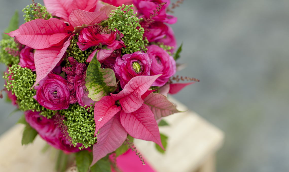 bouquet sposa stelle di natale