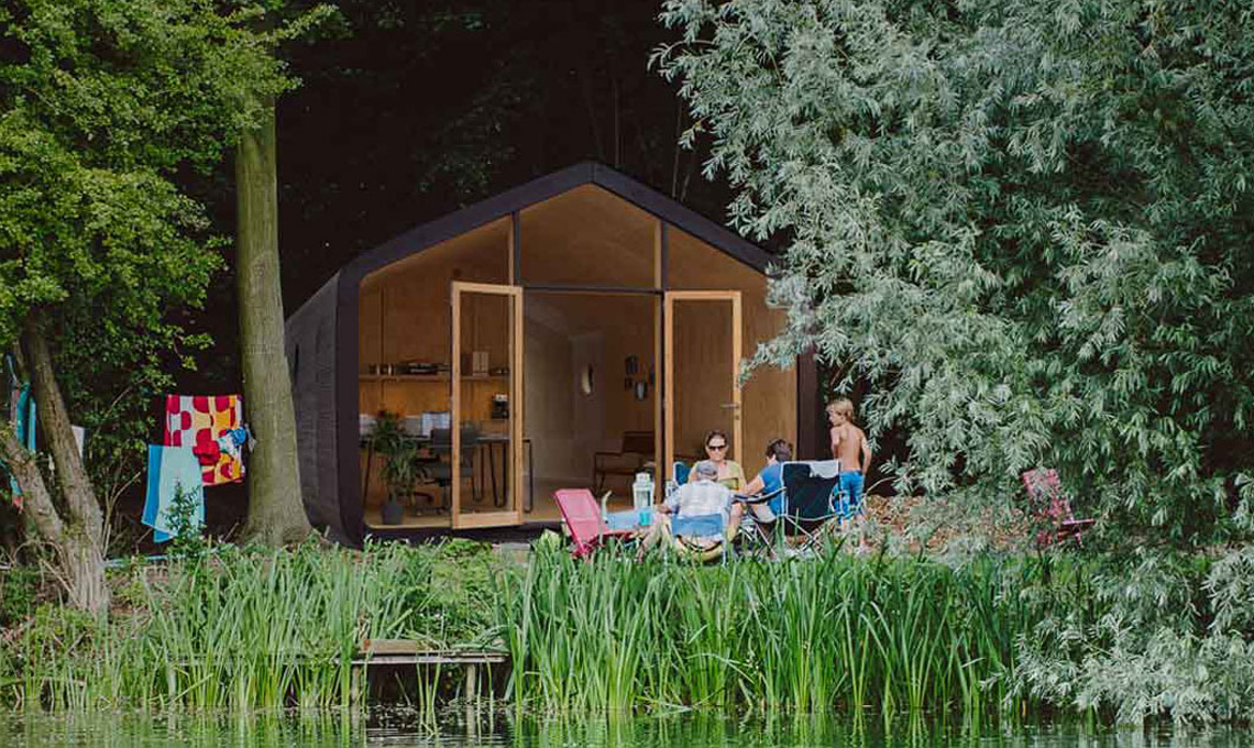 Wikkelhouse - un prefabbricato immerso nella natura