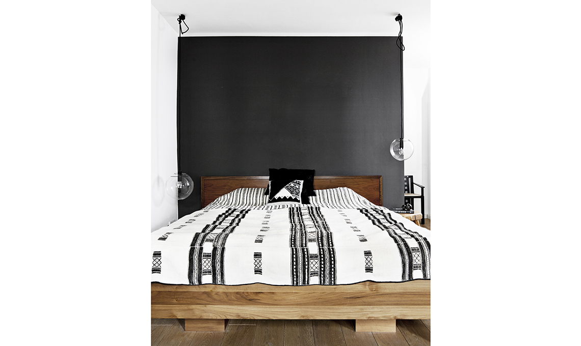 parete dietro al letto