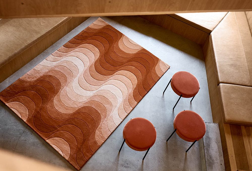 I tappeti optical di Verner Panton