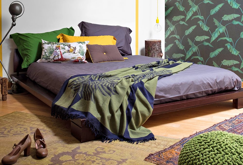 Prima & dopo di una camera da letto in stile “jungle”