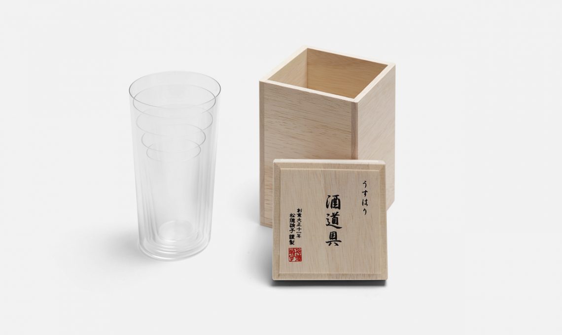 Set di 5 bicchieri con scatola