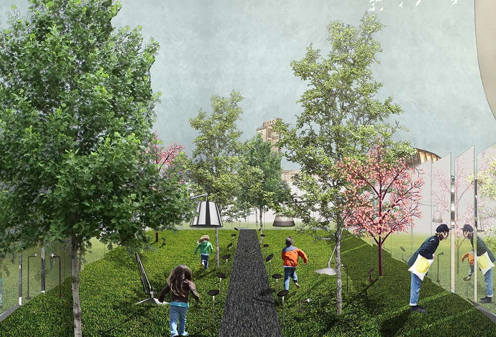 Per il Fuorisalone un giardino segreto in piazza Gae Aulenti