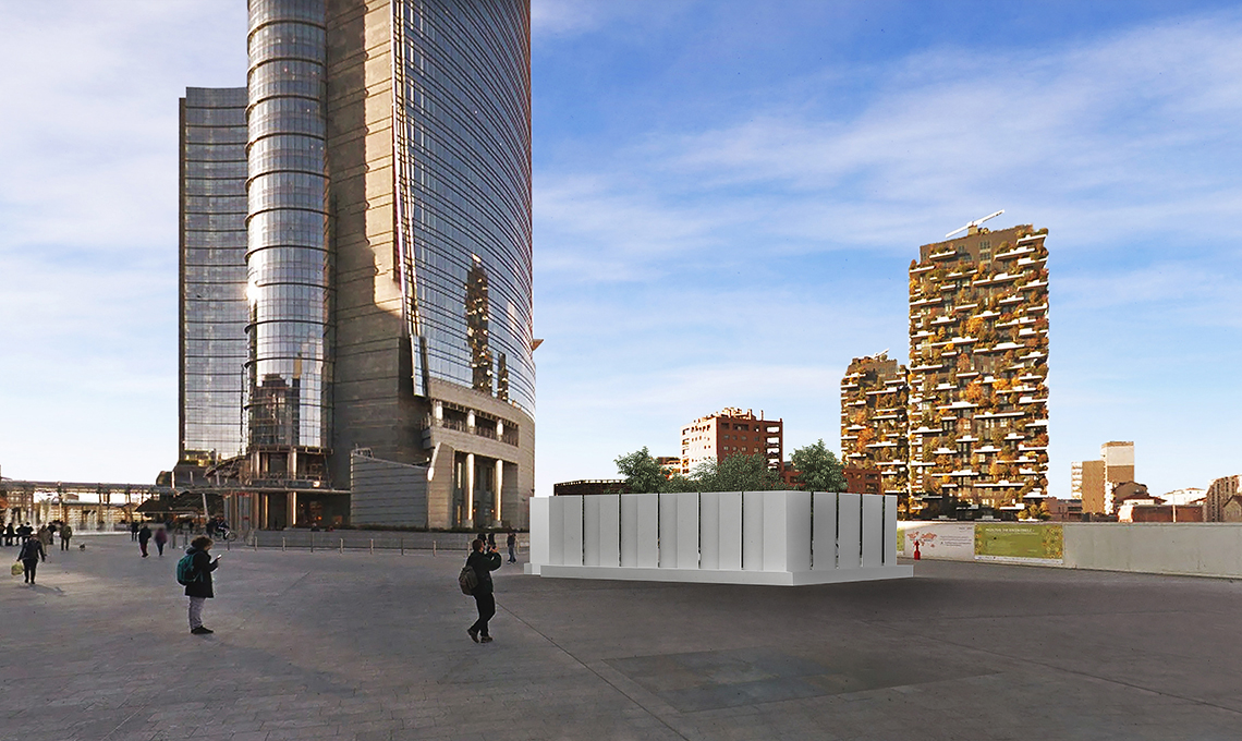 progetto piazza Gae Aulenti