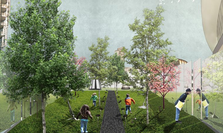 Per il Fuorisalone un giardino segreto in piazza Gae Aulenti