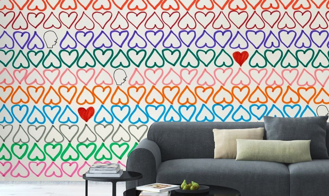 carta da parati cuori