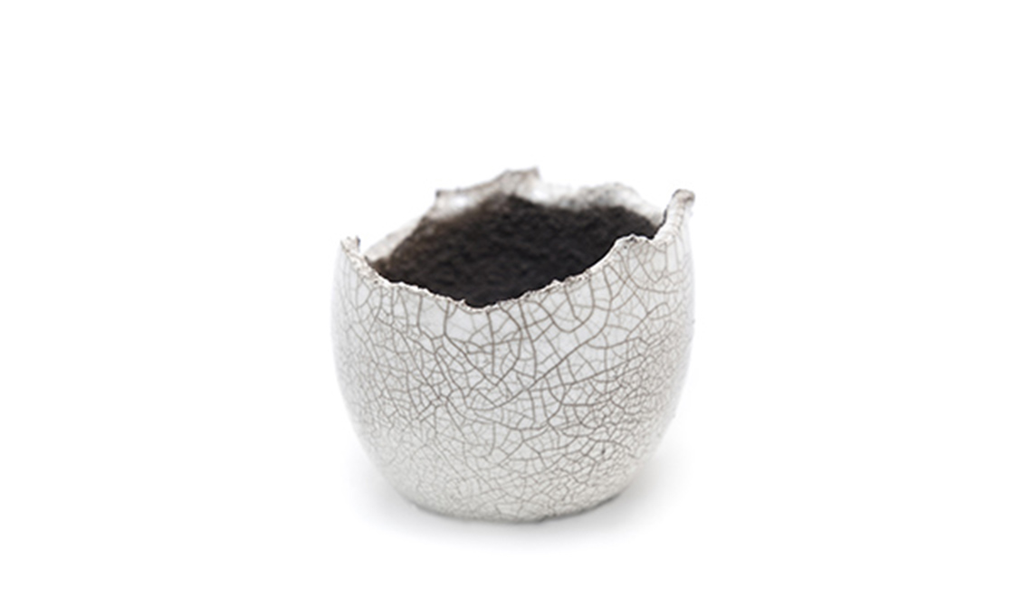 vaso ceramica raku
