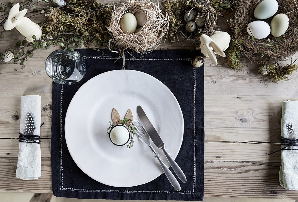 Tavola di Pasqua: rustico-chic