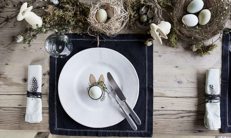 Tavola di Pasqua: rustico-chic