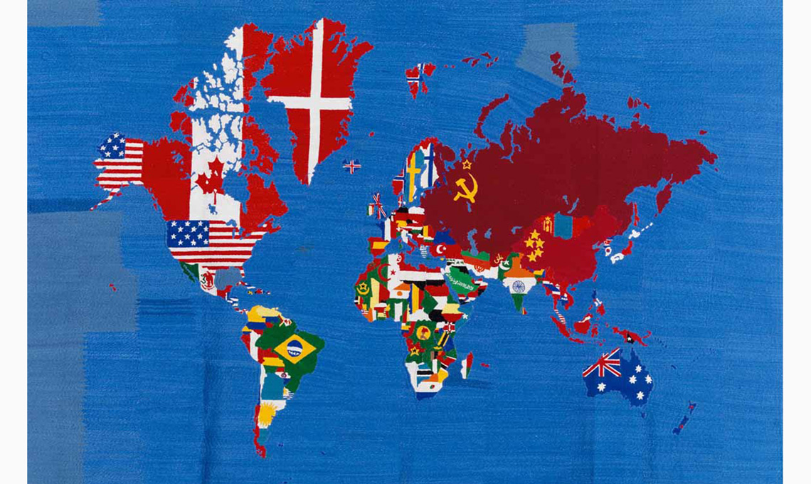 Alighiero Boetti, a Palazzo Mazzetti di Asti, fino al 15 luglio 2018