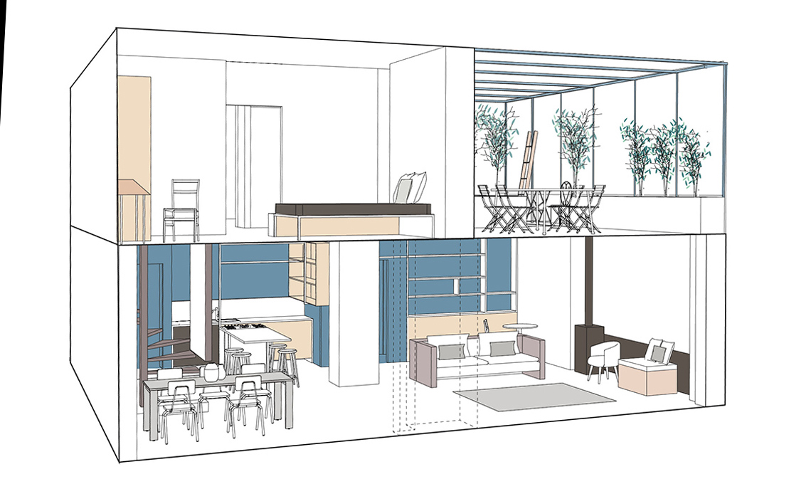 rendering due livelli