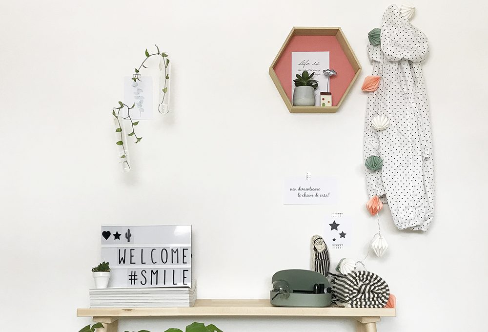 Una parete d’ingresso dal sicuro “effetto welcome”