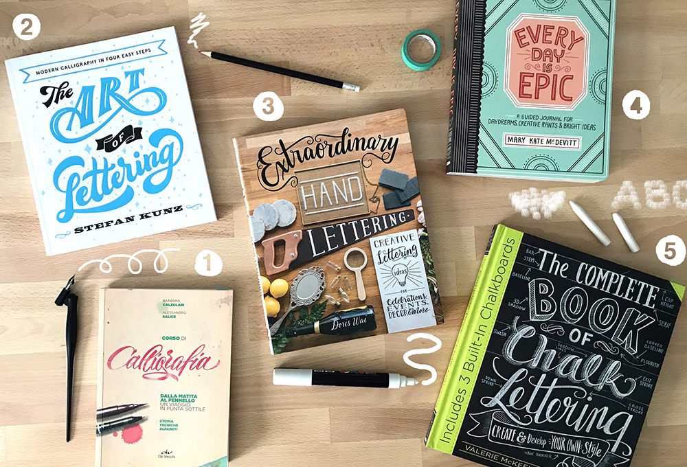 5 più uno libri sul lettering per i tuoi progetti creativi