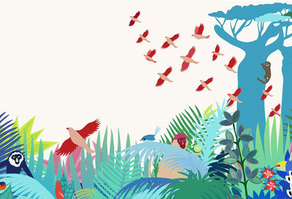 Carte da parati e adesivi murali a tema primavera