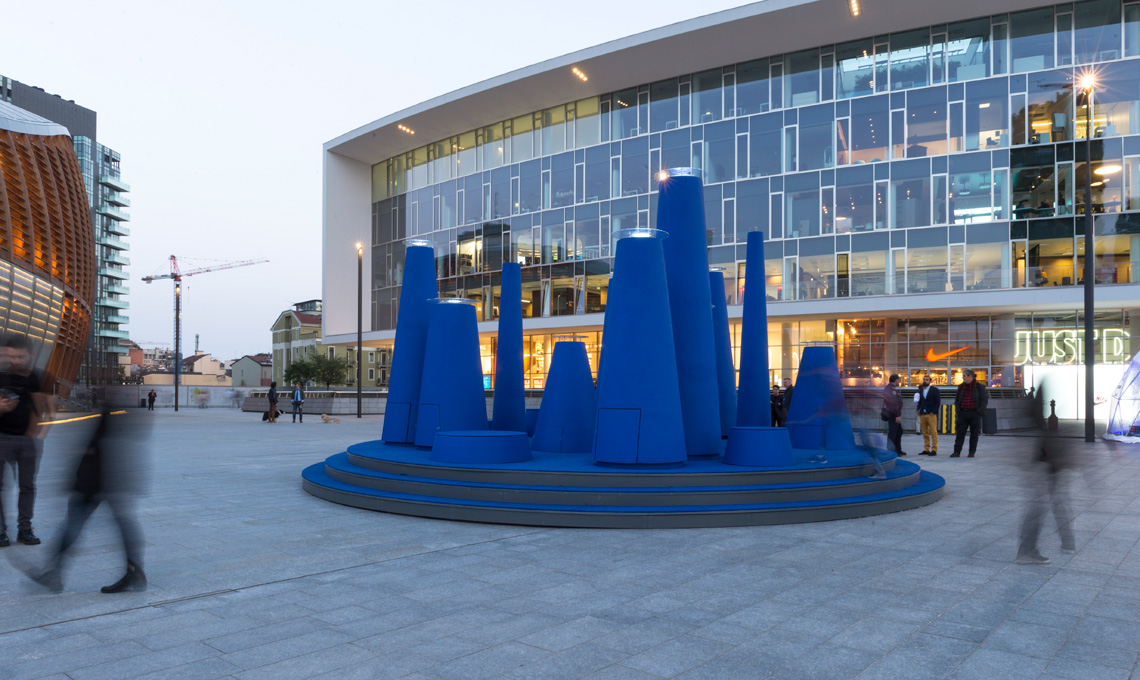 fuirisalone 2018: LightHenge, l’installazione di Edison e Stefano Boeri Architett nell’Innovation Design District