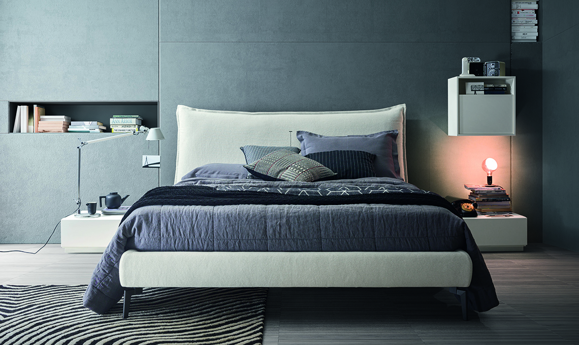 letto testata imbottita