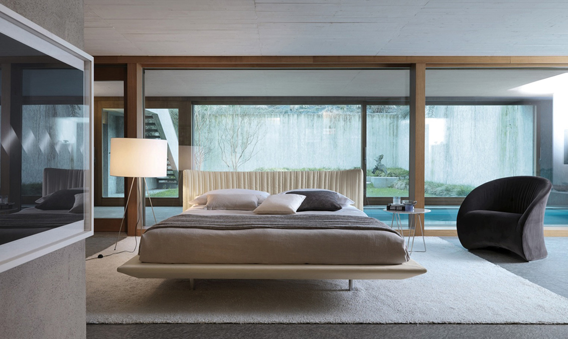 letto testata imbottita