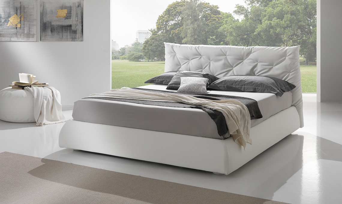 letto testata imbottita