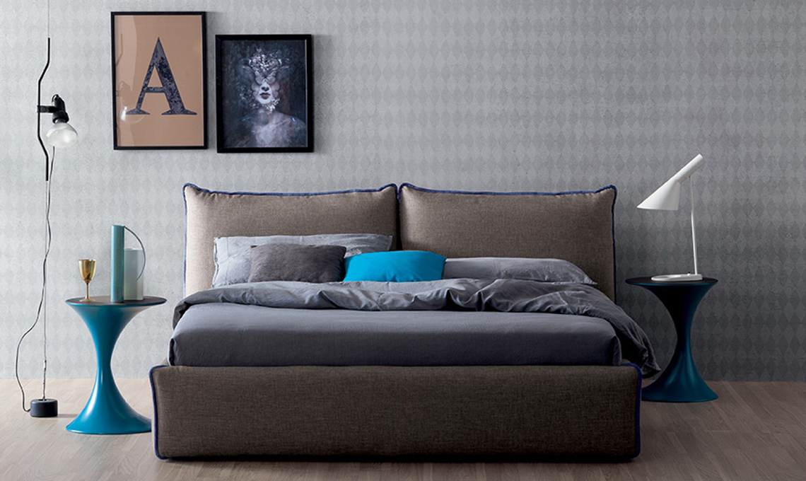 letto testata imbottita