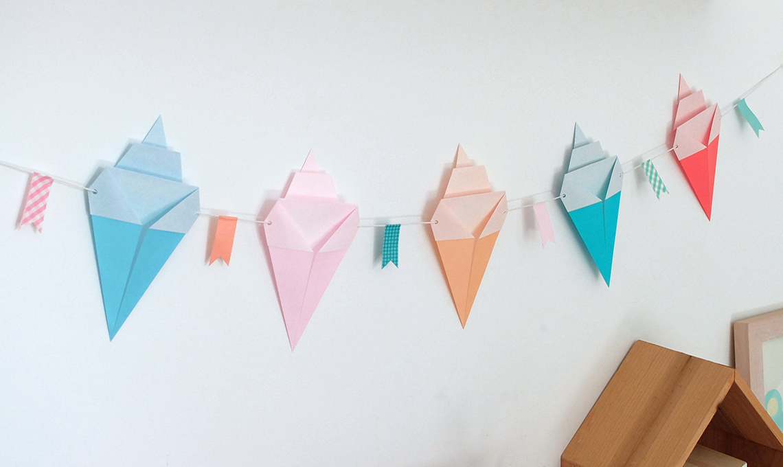 CasaFacile SSebastiani gelati origami ghirlanda