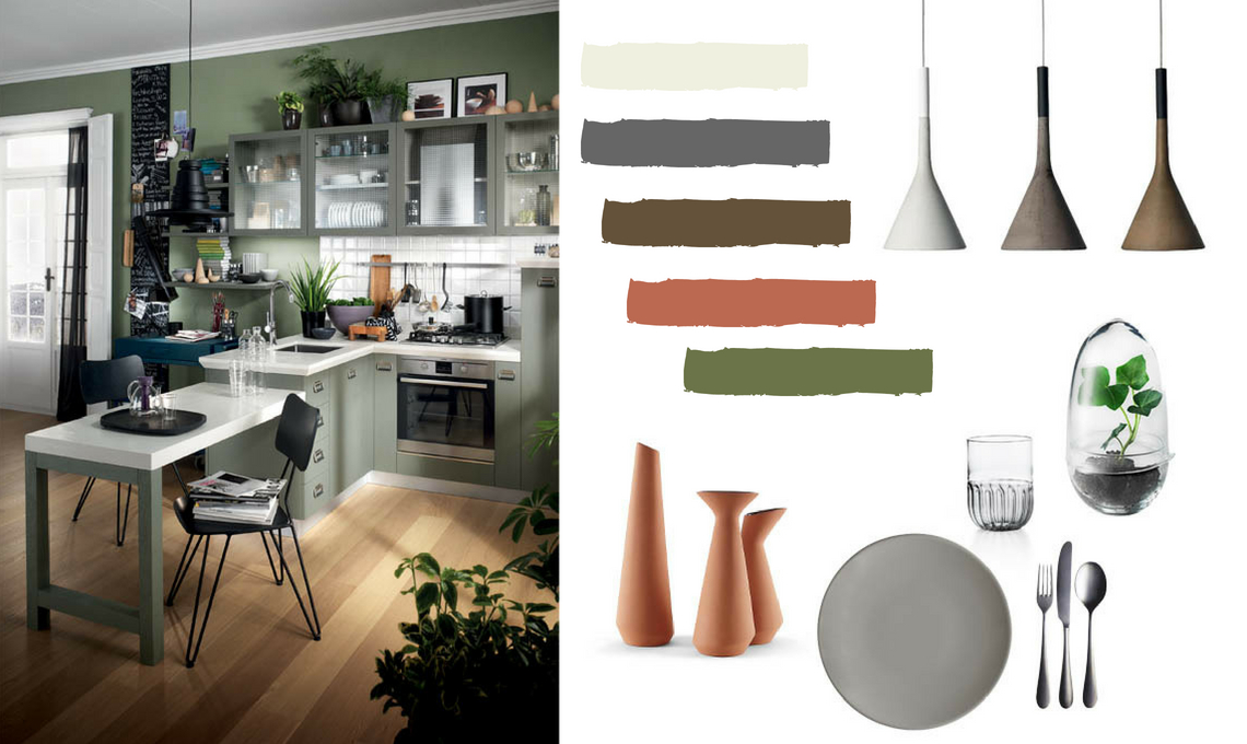 CasaFacile FZucca giornata di formazione moodboard cucina scavolini Diesel