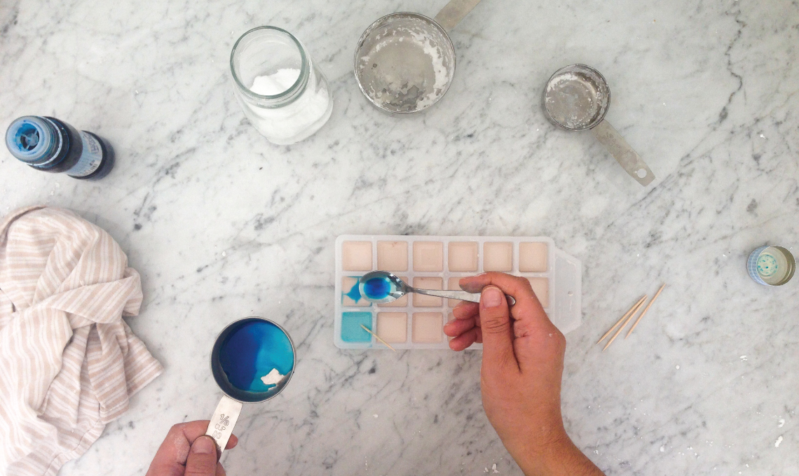CasaFacile VDaveri acquerelli DiY blu