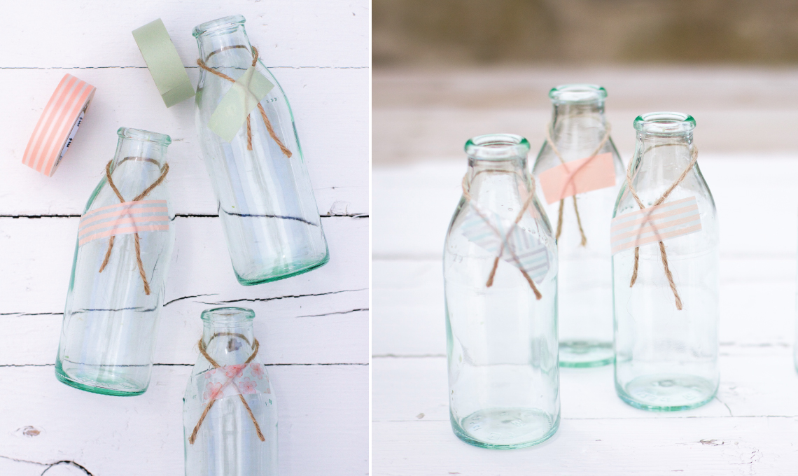 CasaFacile VDaveri DiY party bottiglie washi