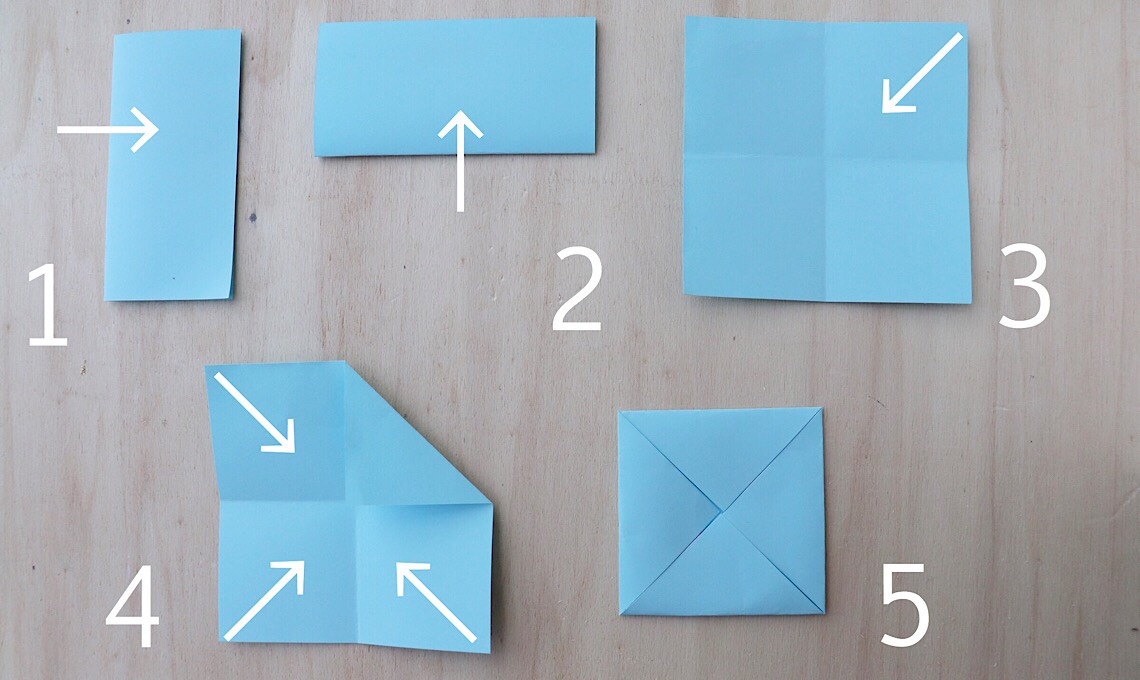 Casafacile RPini origami triangolo stella tutorial inizio