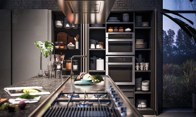 Come nascondere gli elettrodomestici in cucina