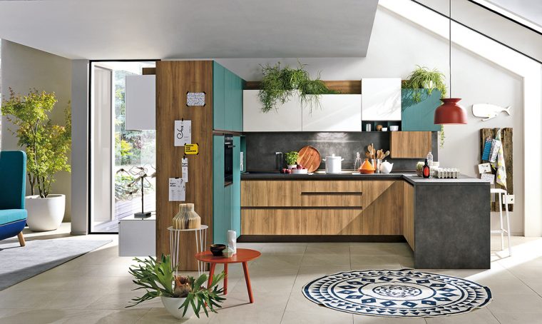 Per questa cucina non servono lavori di muratura