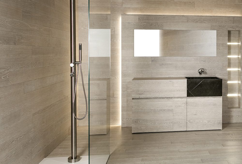 Parquet in bagno e in cucina