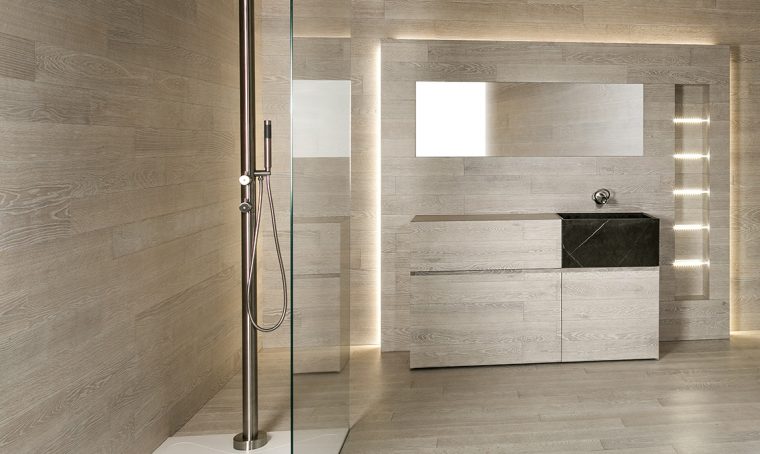 Parquet in bagno e in cucina