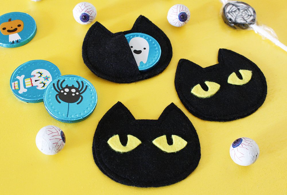Halloween: porta dolcetti a forma di gatto