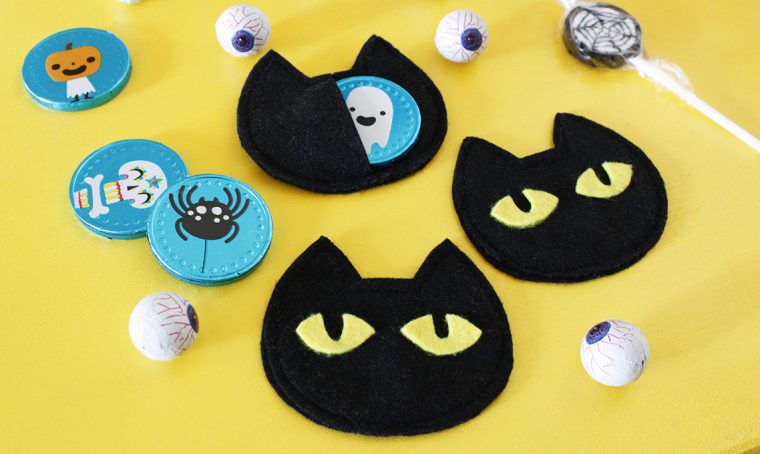 Halloween: porta dolcetti a forma di gatto