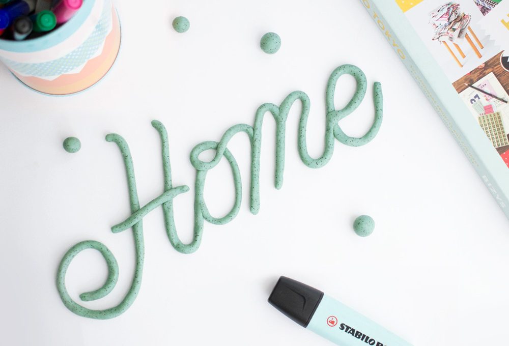 Crea una scritta decorativa con il fimo