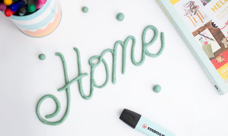 Crea una scritta decorativa con il fimo