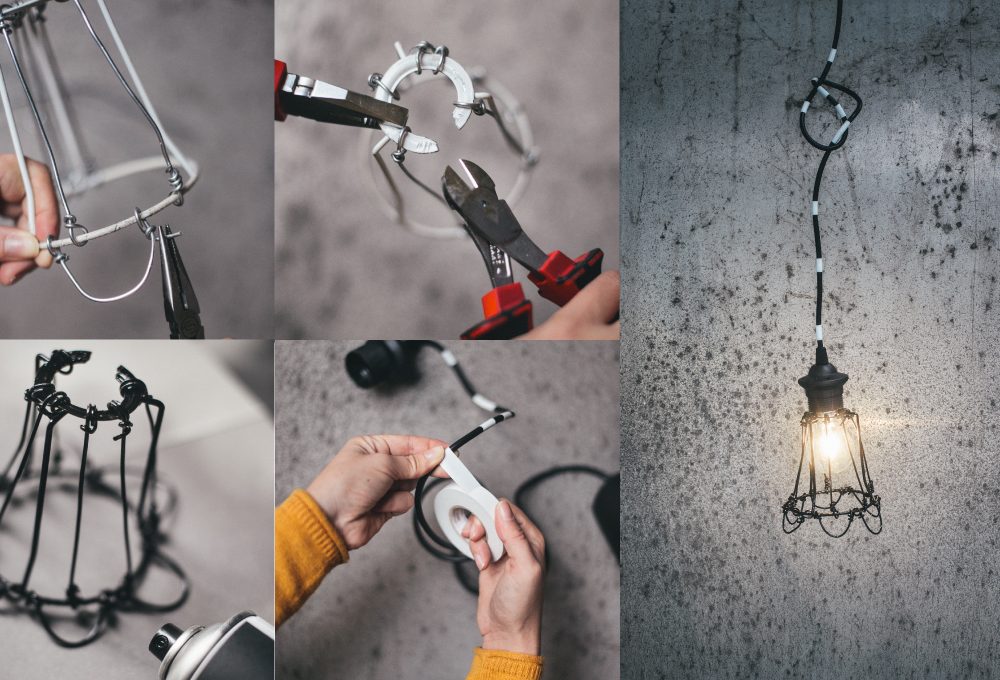 Lampada in stile industriale ‘fai da te’