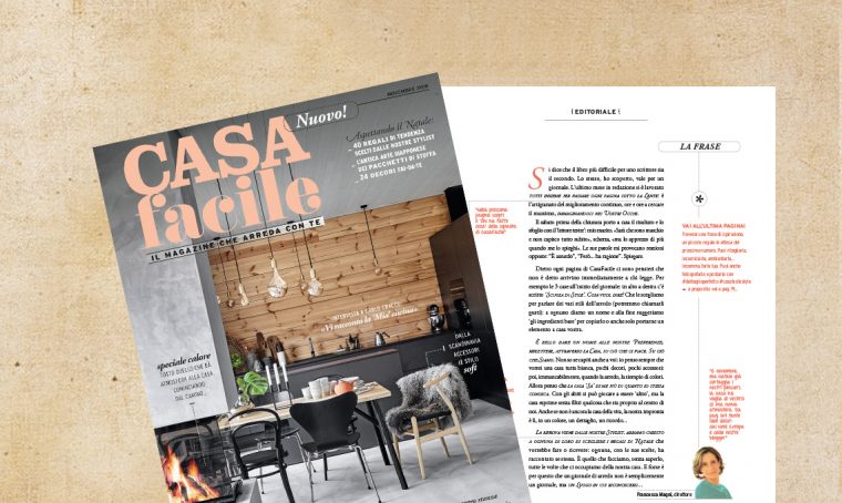 CasaFacile di novembre: l’editoriale del direttore