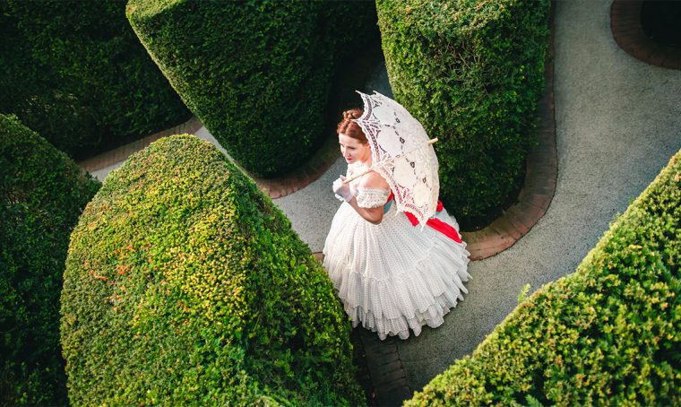 Sissi a spasso nei Giardini di Castel Trauttmansdorff