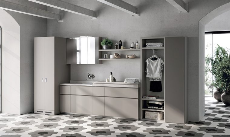 Realizza il bagno e la lavanderia dove non ci sono gli scarichi