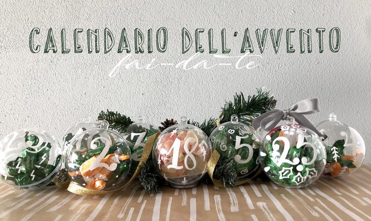 Creare un calendario dell’avvento con le palline trasparenti