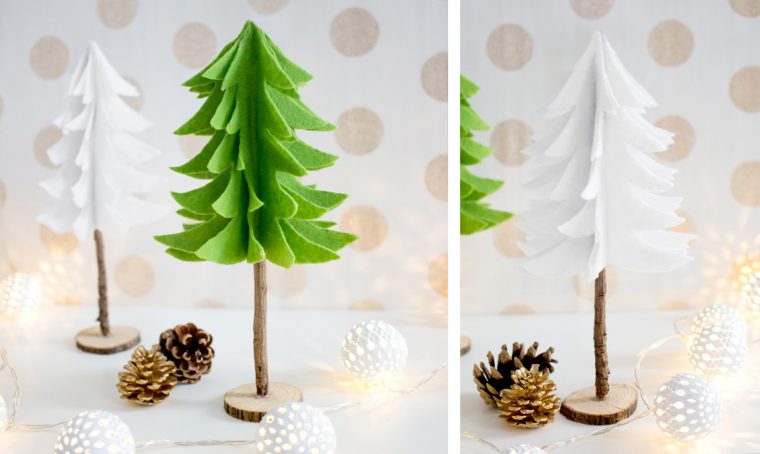 Albero di Natale fai-da-te in pannolenci