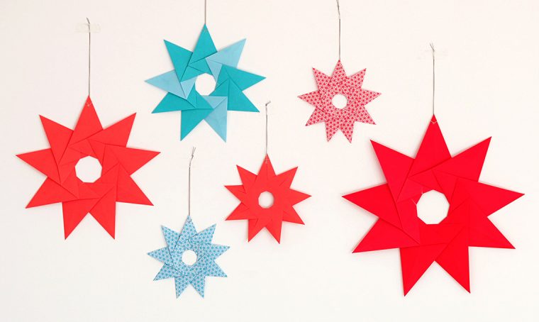 Natale: decorare la casa con le stelle origami