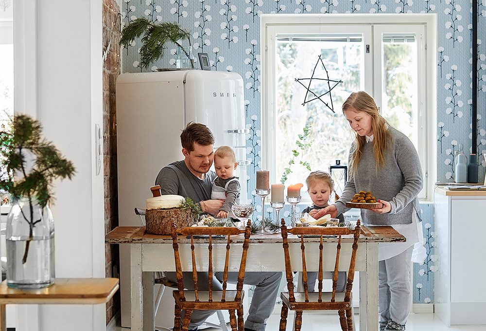 7 decorazioni in bianco e nero per Natale