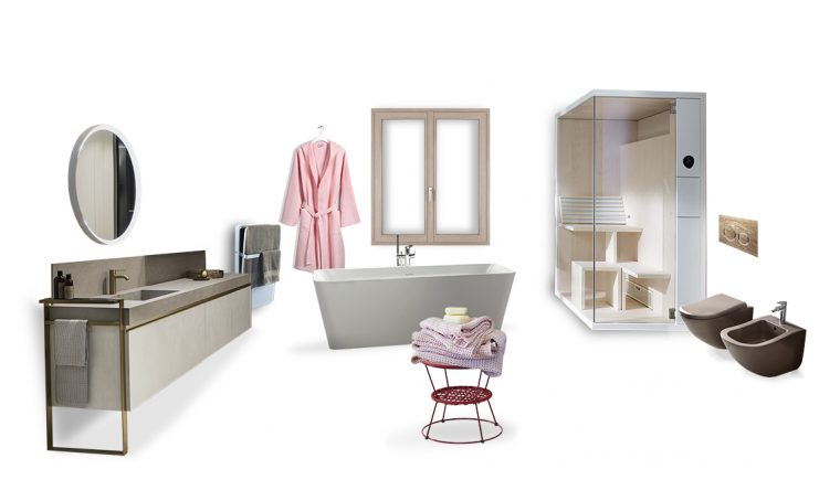 Il bagno effetto SPA con sauna e stufa