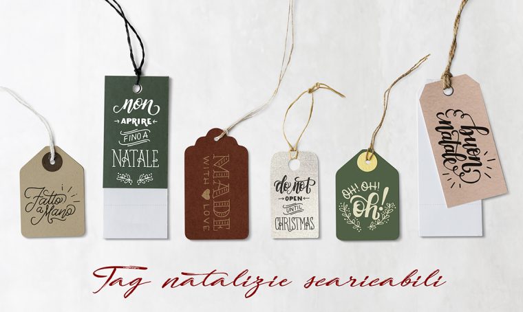 Decorare i  regali con le tag natalizie