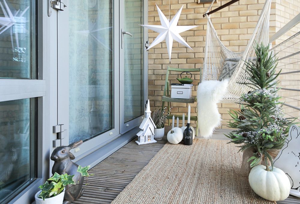 Decorare il terrazzo per Natale