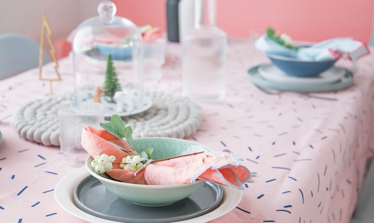 Natale: realizza un segnaposto nei colori pastello